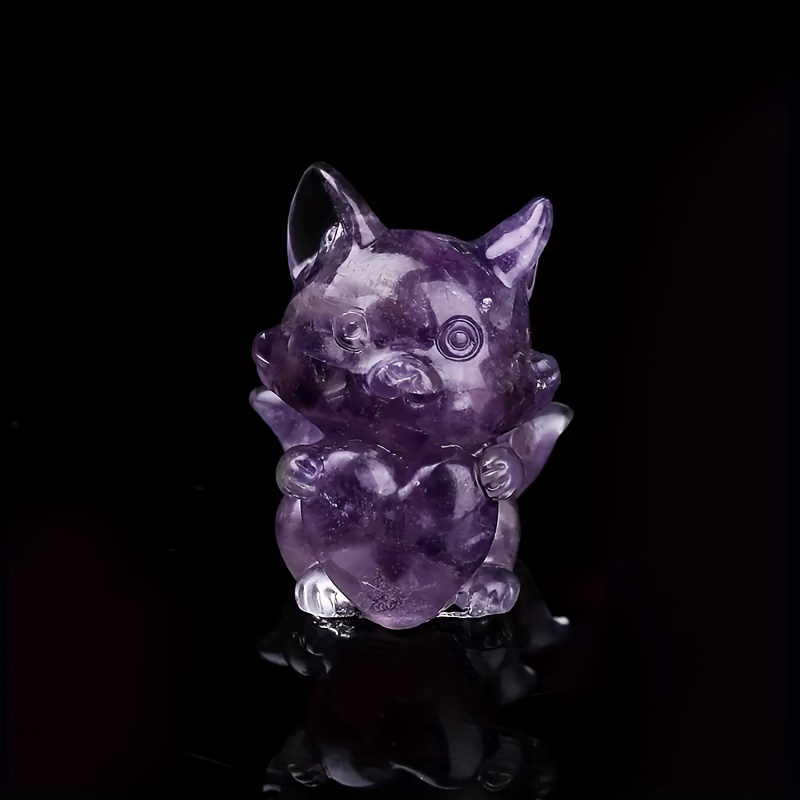 Crystal Resin Fox Decoration Home Decor Interior Accessories